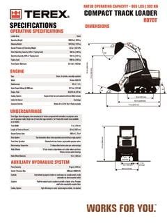 terex r070t skid steer|terex r070t manual.